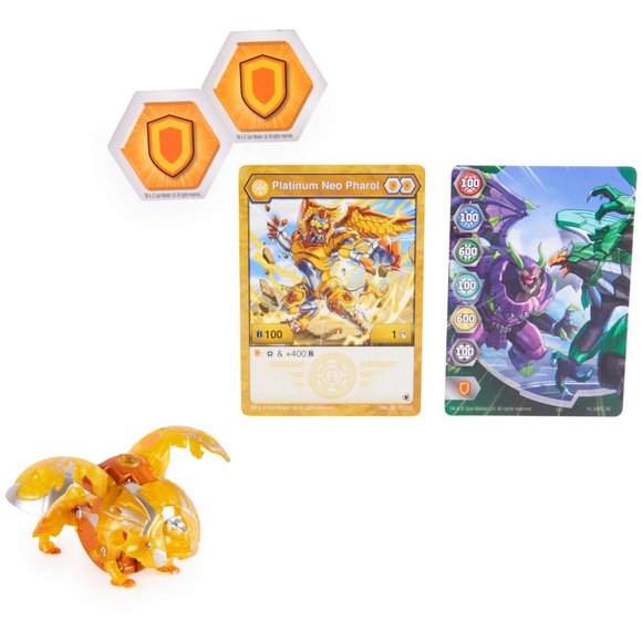 BAKUGAN EVOLUTIONS PLATINUM SERIES TRUE METAL - GOLD PHAROL - Picture 2 of 5